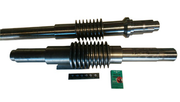Dual lead worm gear processing